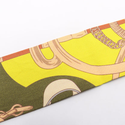 HERMES Twilly Eperon d'Or Silk Scarf