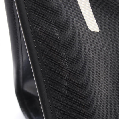 FENDI 2-Way PVC Coated Canvas Bag Black