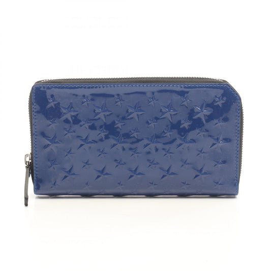 JIMMY CHOO CARNABY Blue Star Patent Wallet
