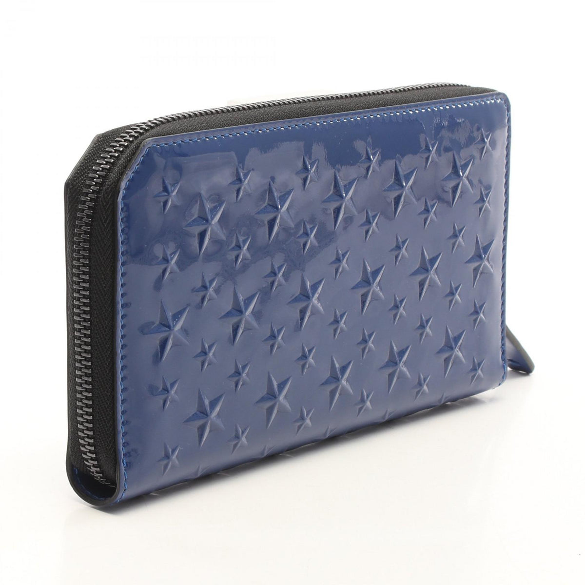 JIMMY CHOO CARNABY Blue Star Patent Wallet