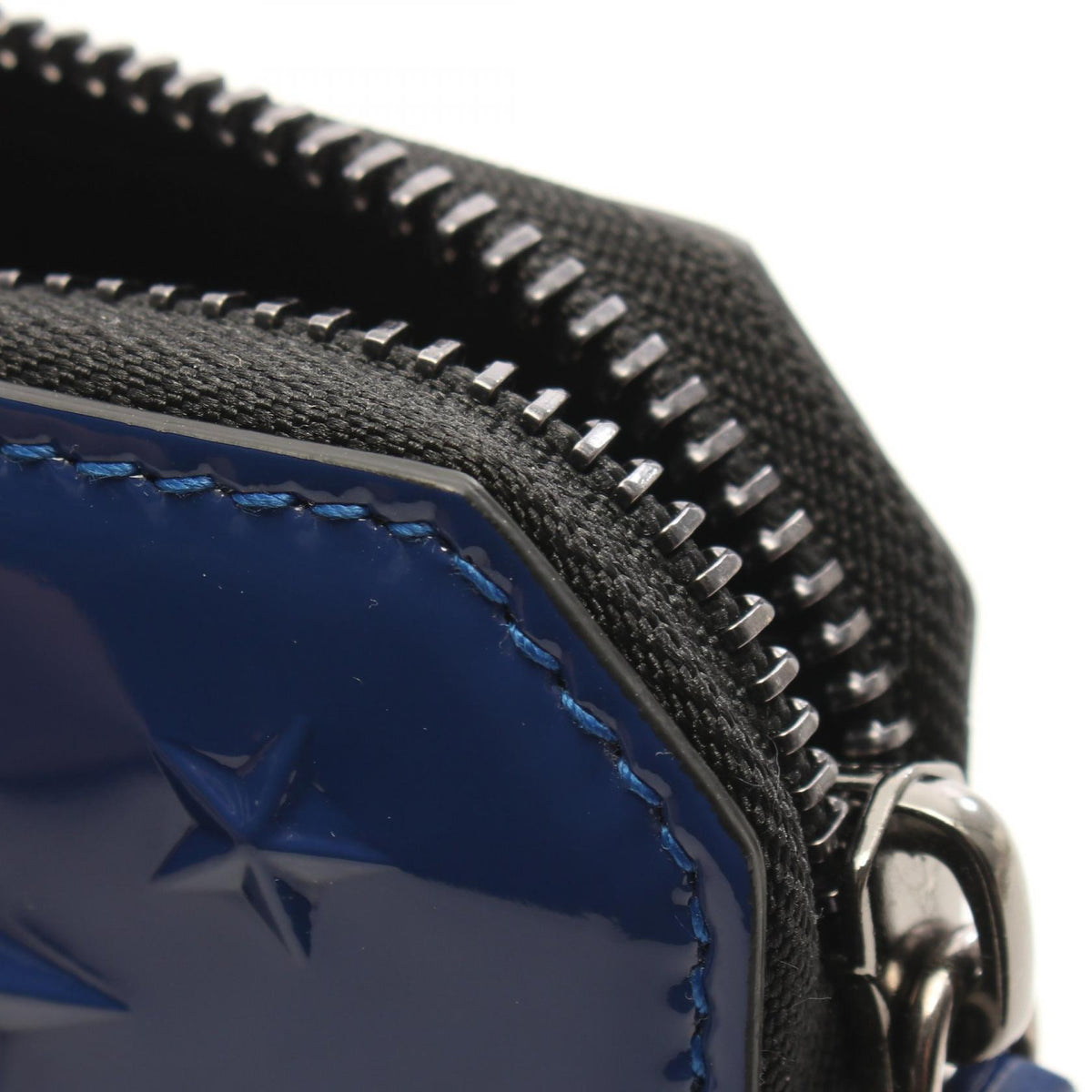 JIMMY CHOO CARNABY Blue Star Patent Wallet