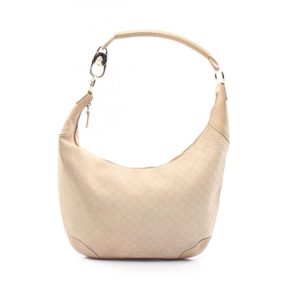 GUCCI G Monogram Suede Shoulder Bag