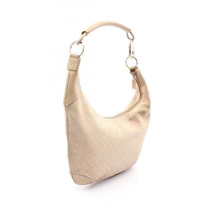 GUCCI G Monogram Suede Shoulder Bag
