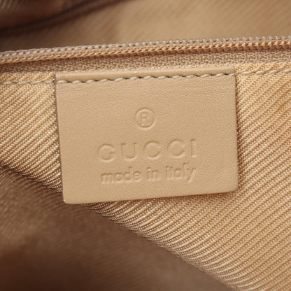 GUCCI G Monogram Suede Shoulder Bag