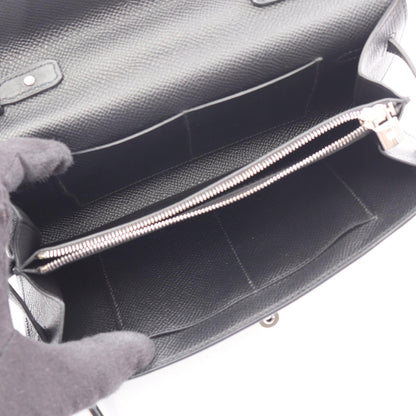 HERMES Kelly To Go Veau Epsom Bag Black