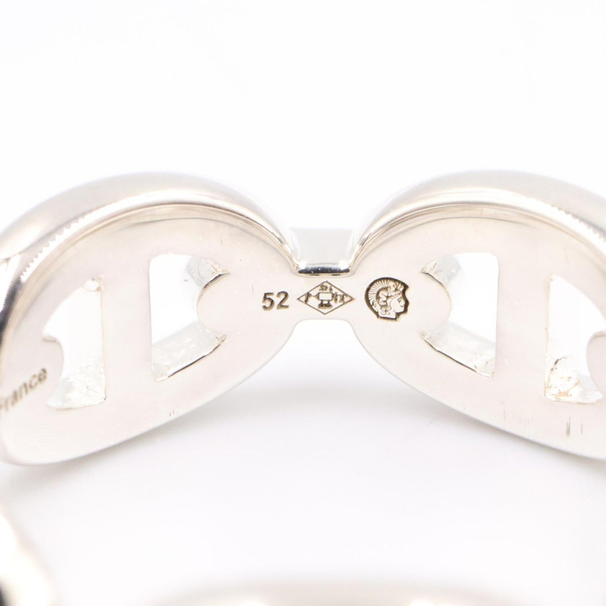 HERMES Enchainee PM Silver 925 Ring Size JP 11.5