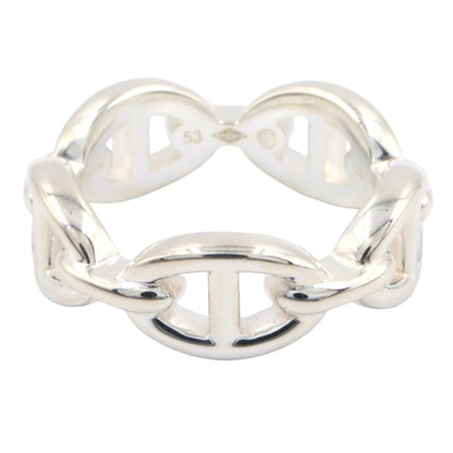 HERMES Enchainee PM Sterling Silver 925 Ring Size JP 12