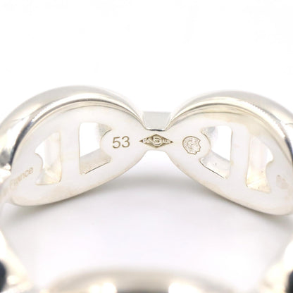 HERMES Enchainee PM Sterling Silver 925 Ring Size JP 12