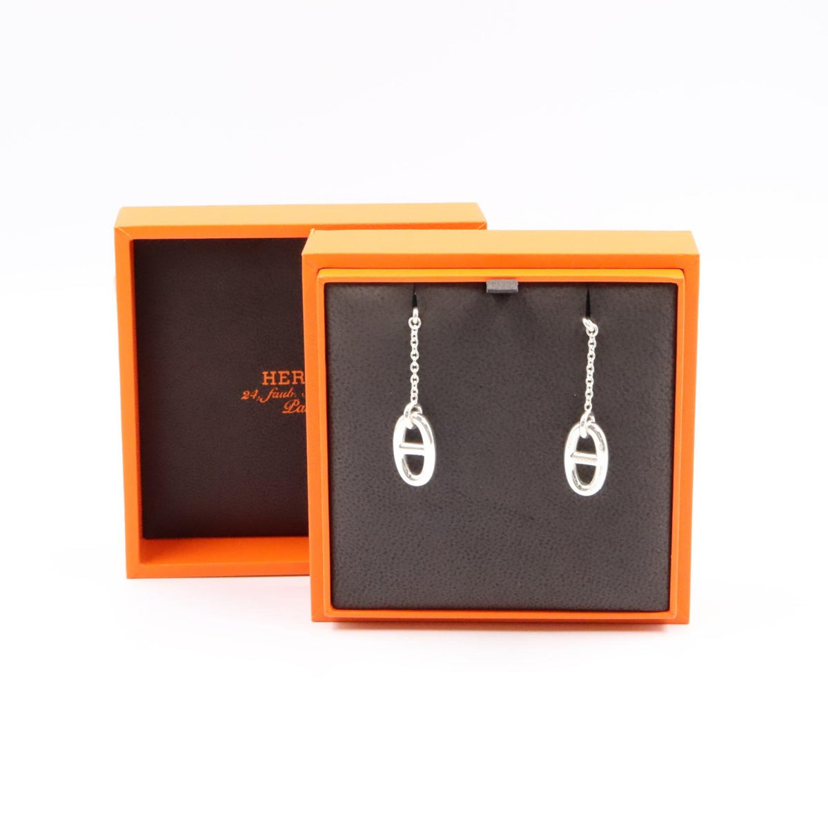 HERMES Farandole Silver 925 Earrings