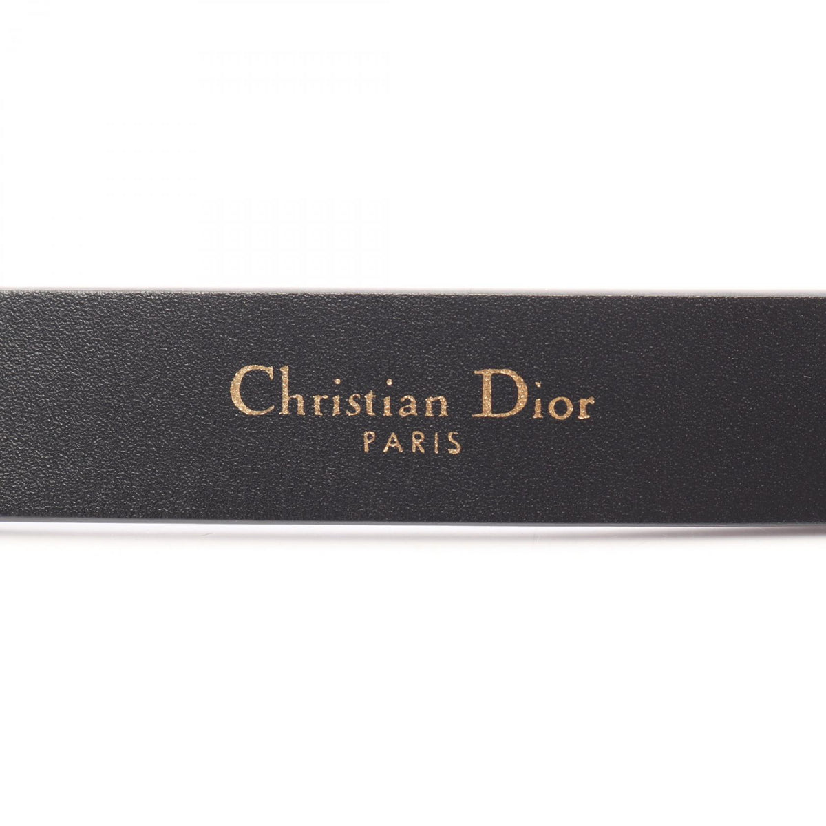 Dior CD Logo Buckle Leather Belt Black Size 75