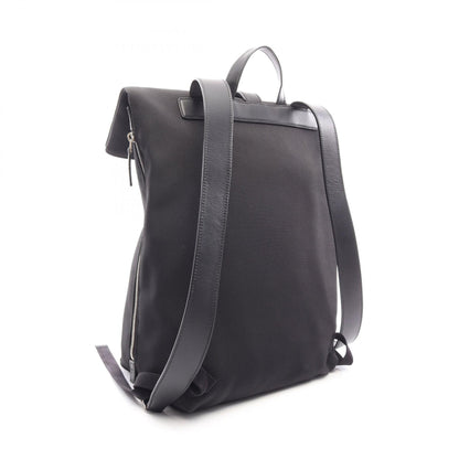 GUCCI Sherry Line Leather Nylon Backpack