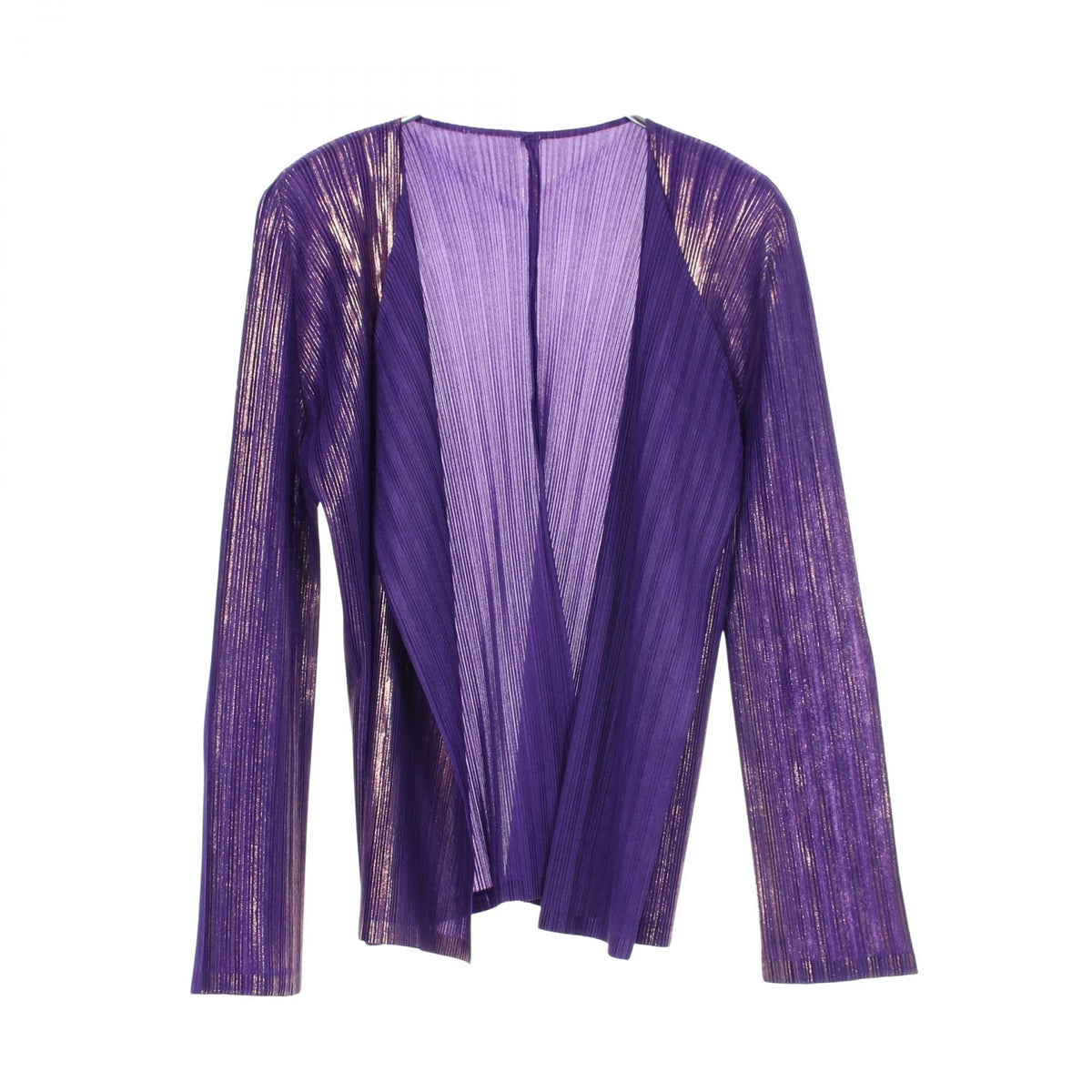 PLEATS PLEASE Pleated Polyester Cardigan Size 3