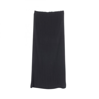 ISSEY MIYAKE Black Pleated Midi Skirt Size S