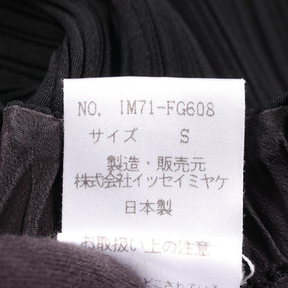 ISSEY MIYAKE Black Pleated Midi Skirt Size S