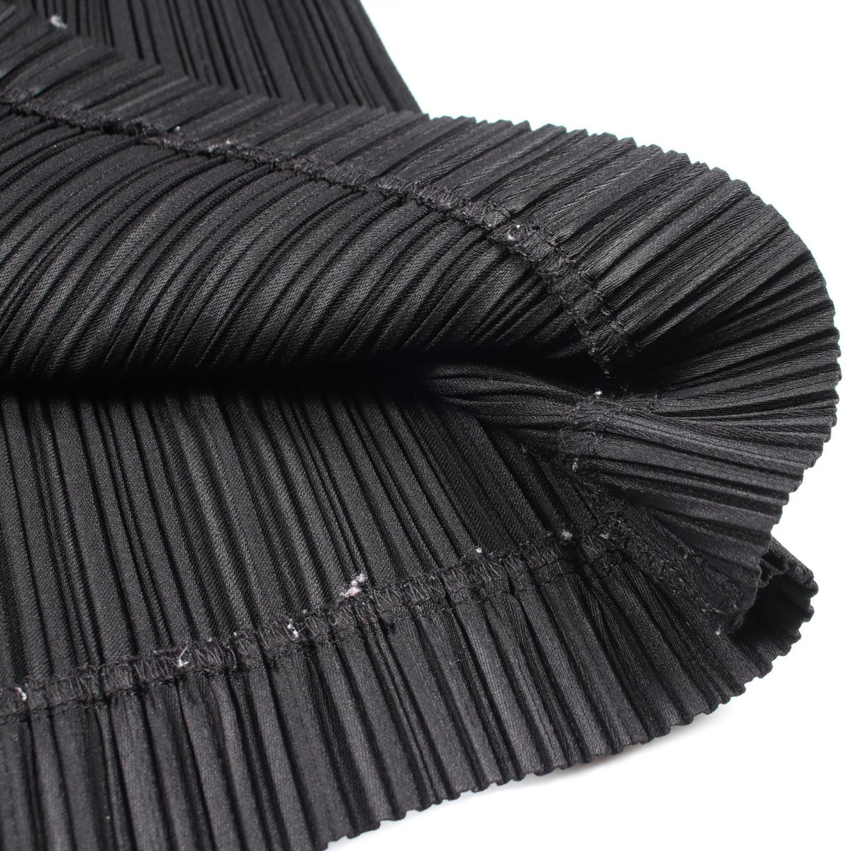 ISSEY MIYAKE Black Pleated Midi Skirt Size S