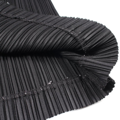 ISSEY MIYAKE Black Pleated Midi Skirt Size S