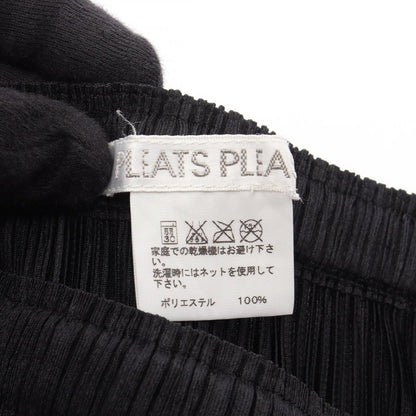 PLEATS PLEASE Pleated Polyester Skirt Black Size 3