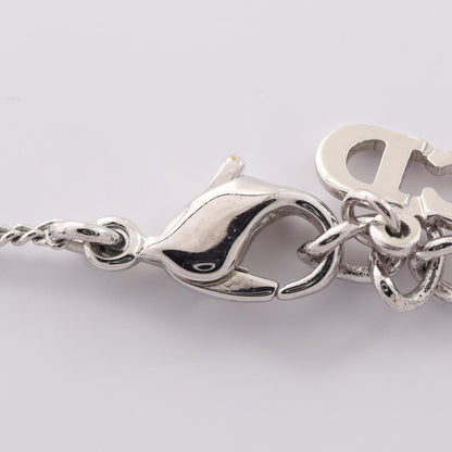Dior CD Logo Apple Metal Necklace Silver