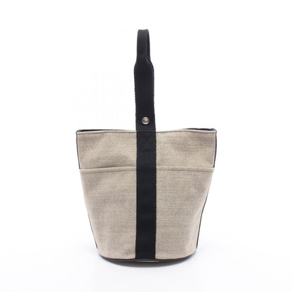 HERMES Sac Sao MM Beige Toile H Handbag