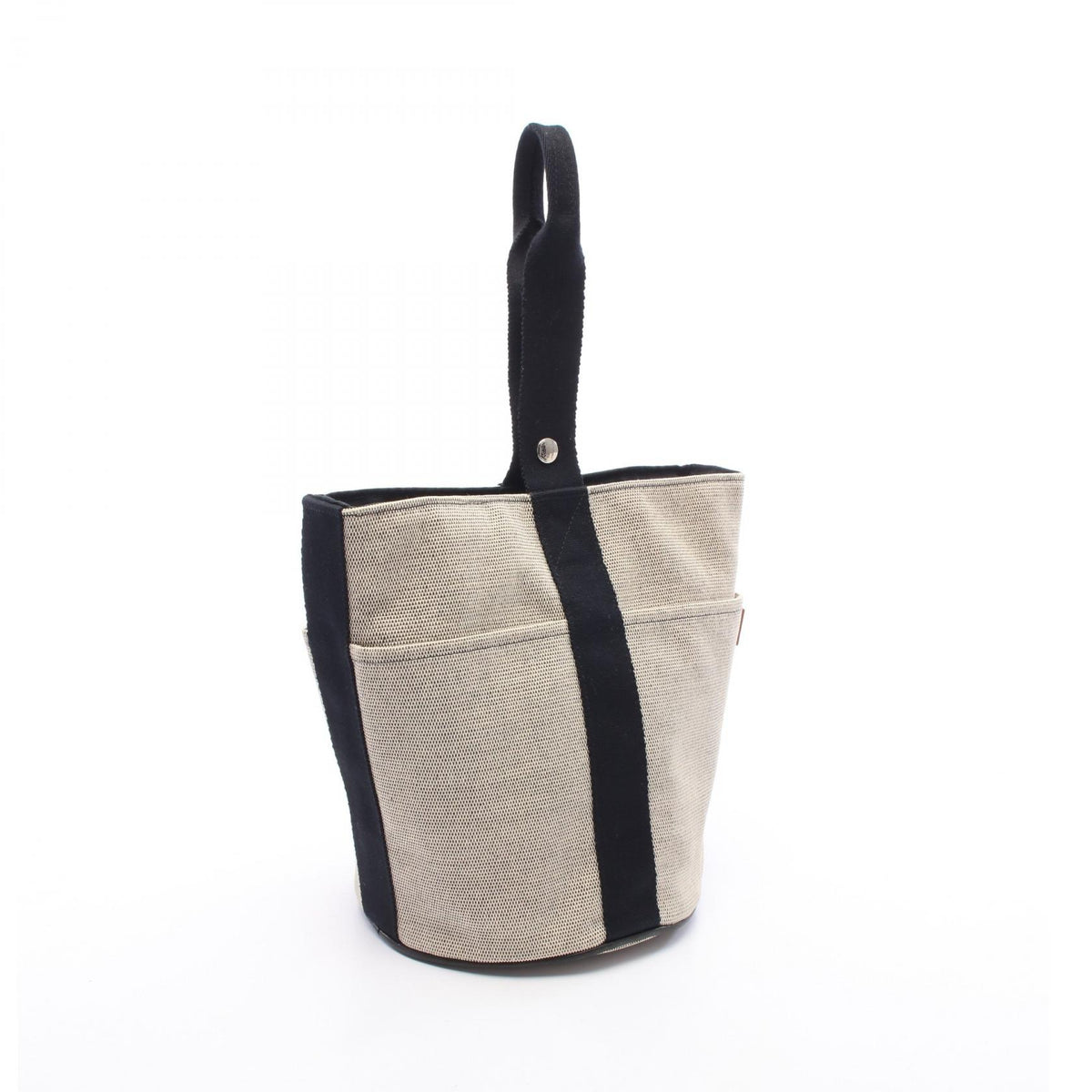 HERMES Sac Sao MM Beige Toile H Handbag
