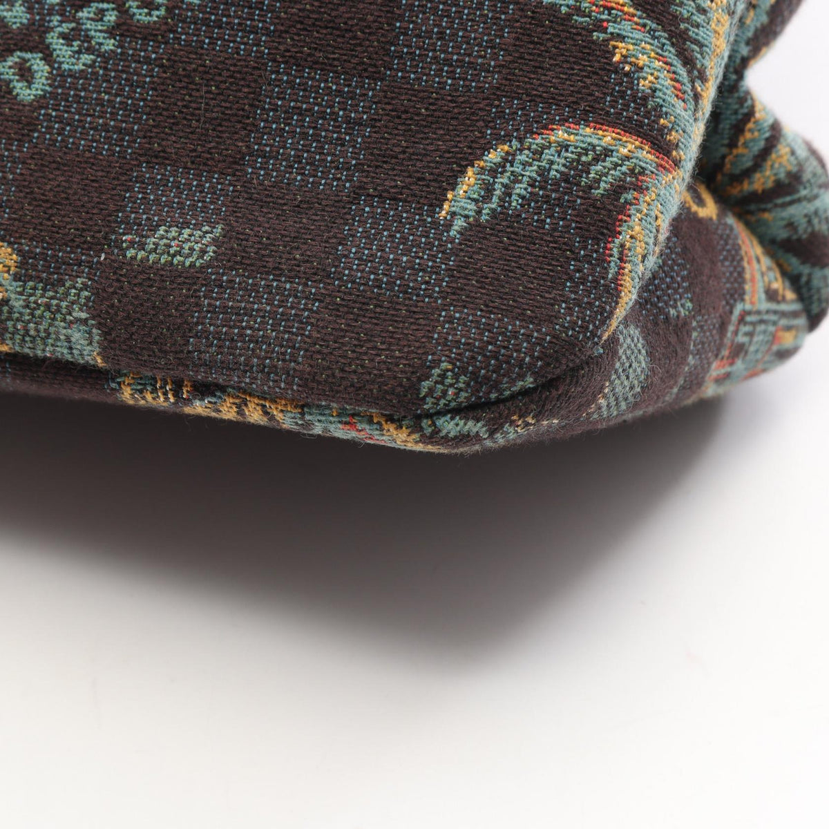 LOUIS VUITTON Damier Palm Tree Shopper Tote MM Bag Blue