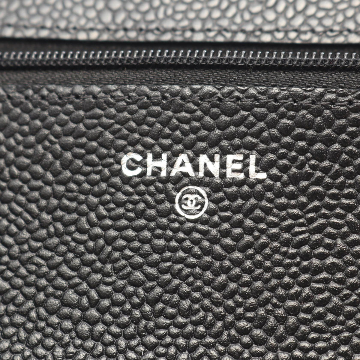 CHANEL Matelasse Caviar Leather Bag Black