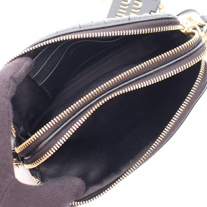 Miu Miu Matelassé Mini Leather Bag Black