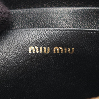 Miu Miu Matelassé Mini Leather Bag Black