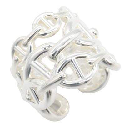 HERMES Chaine d'Ancre Enchainee GM Silver 925 Ring Size JP 9