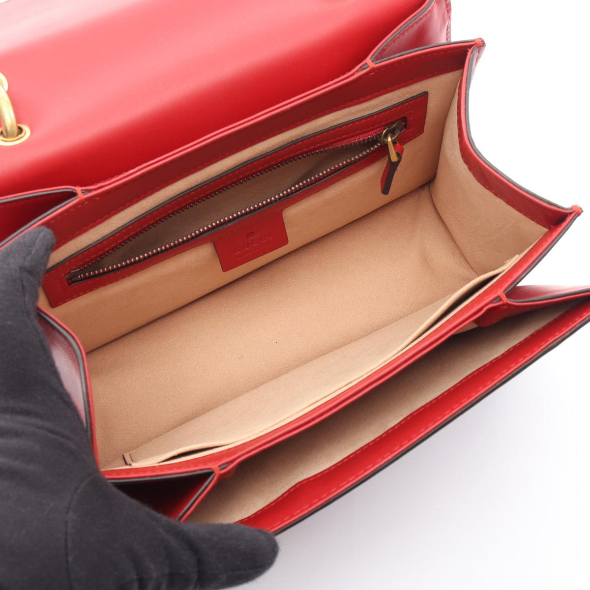 GUCCI Queen Margaret Red 2WAY Handbag