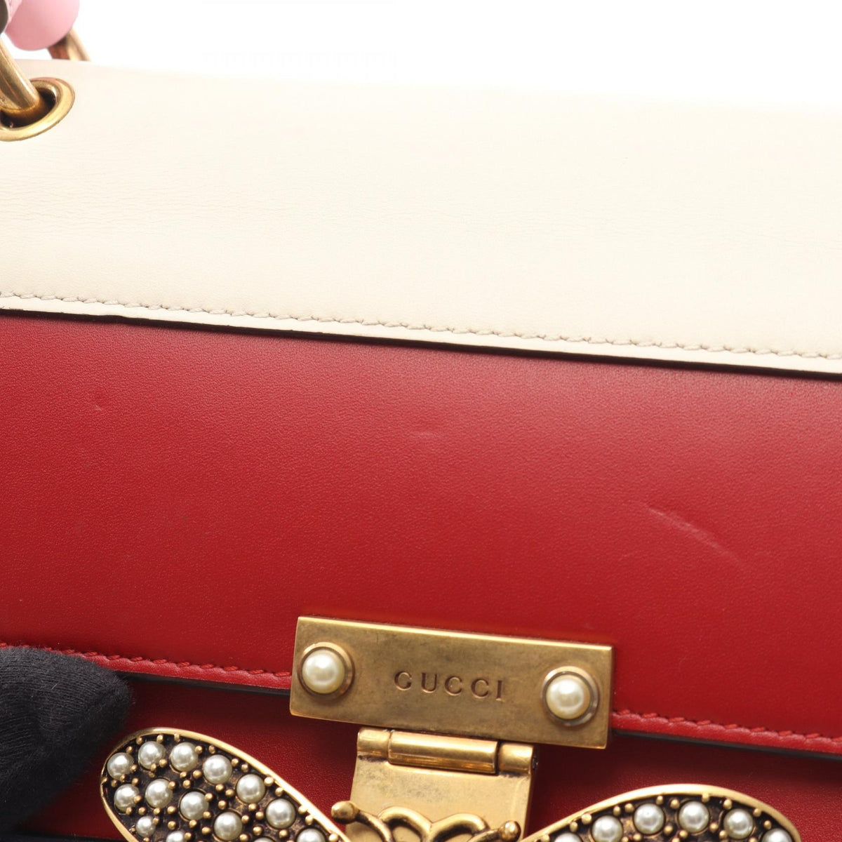 GUCCI Queen Margaret Red 2WAY Handbag