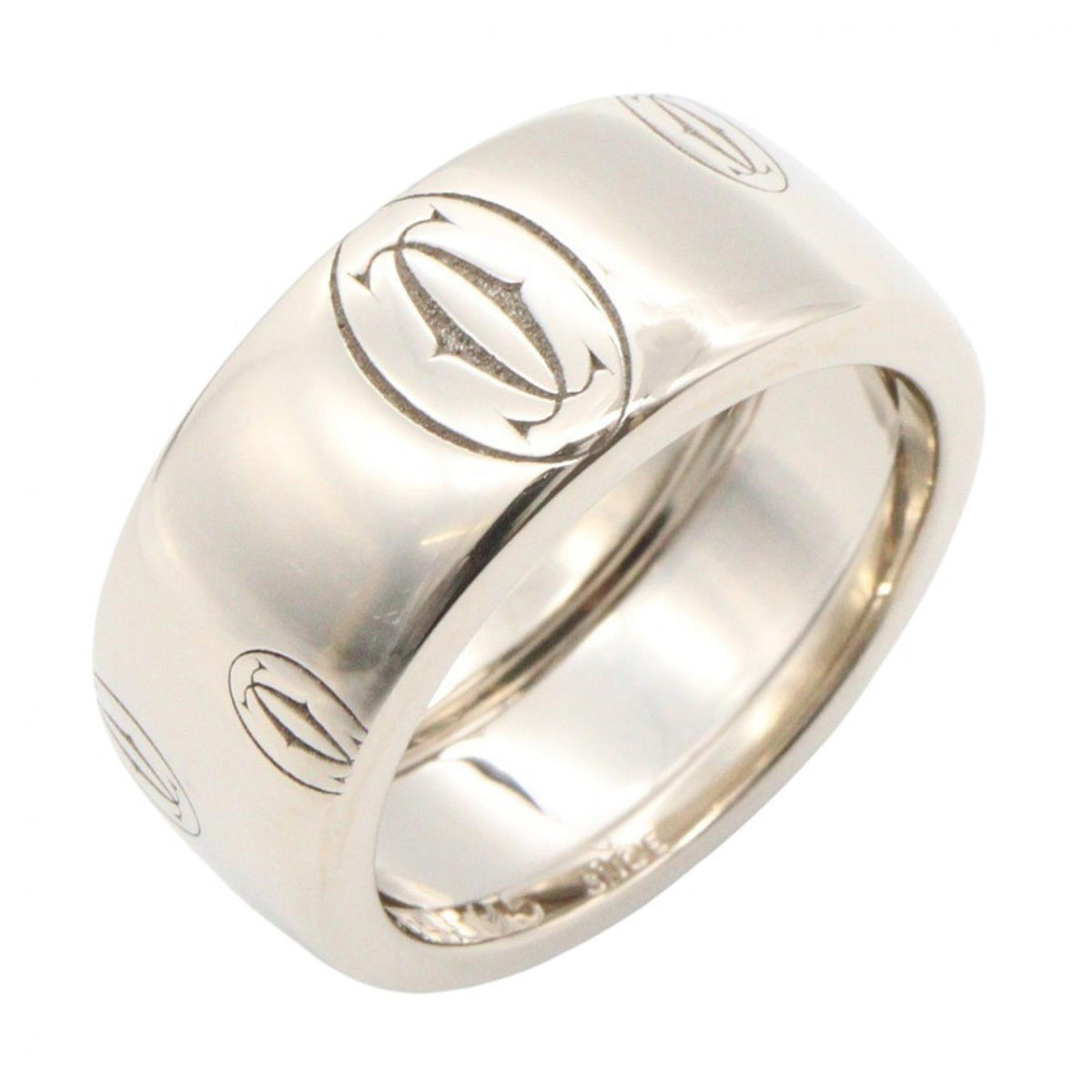 CARTIER Happy Birthday K18 White Gold Ring Size JP 7