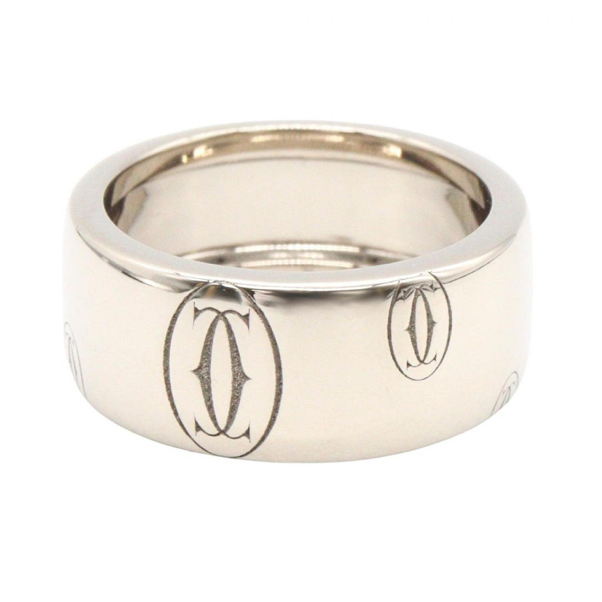 CARTIER Happy Birthday K18 White Gold Ring Size JP 7