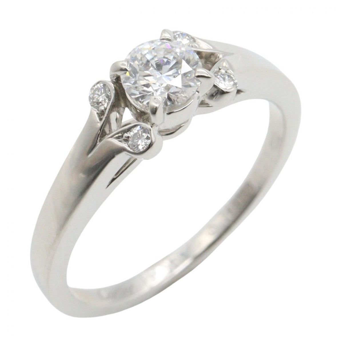 CARTIER Ballerine Diamond Platinum Ring Size JP 5.5