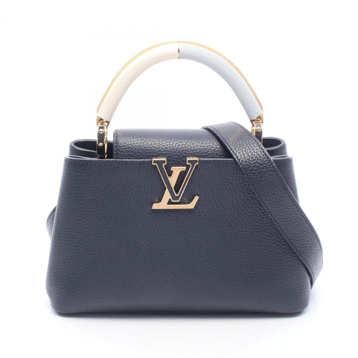 LOUIS VUITTON Capucines BB Handbag Navy