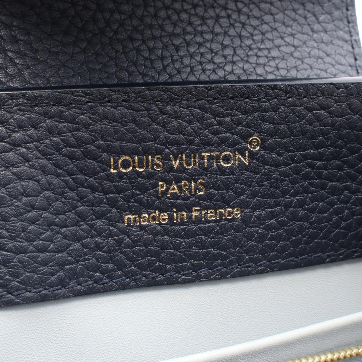 LOUIS VUITTON Capucines BB Handbag Navy