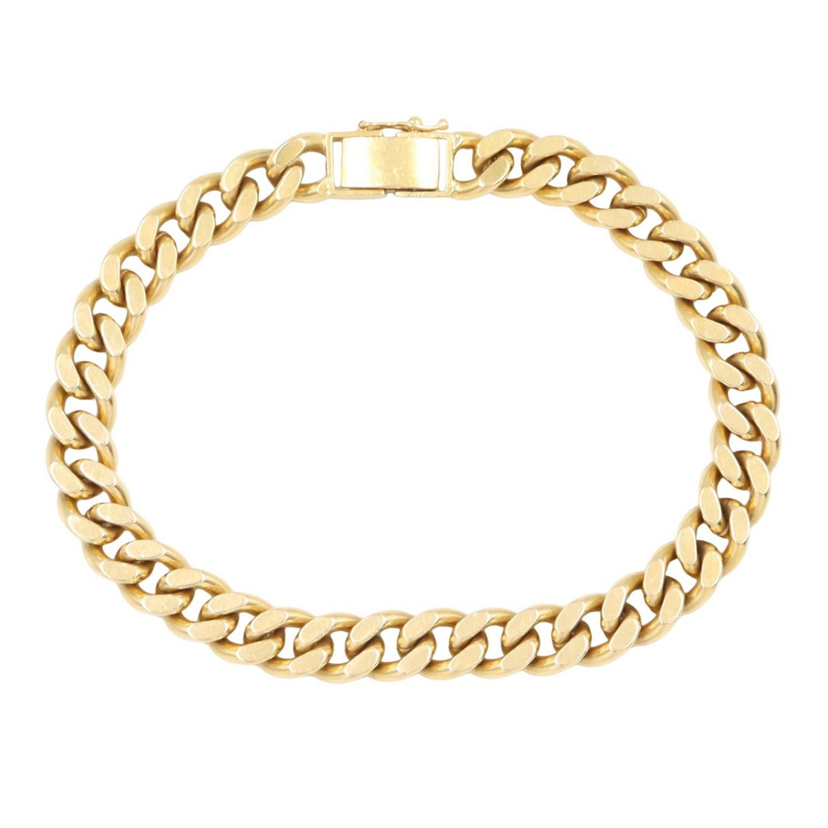 JEWELRY K18 Yellow Gold Curb Chain Bracelet