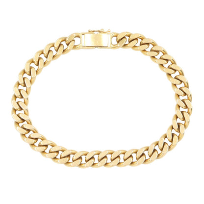 JEWELRY K18 Yellow Gold Curb Chain Bracelet