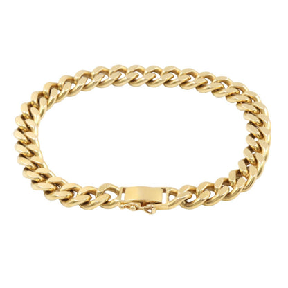 JEWELRY K18 Yellow Gold Curb Chain Bracelet