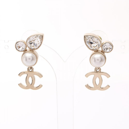 CHANEL Coco Mark Drop Rhinestone Earrings