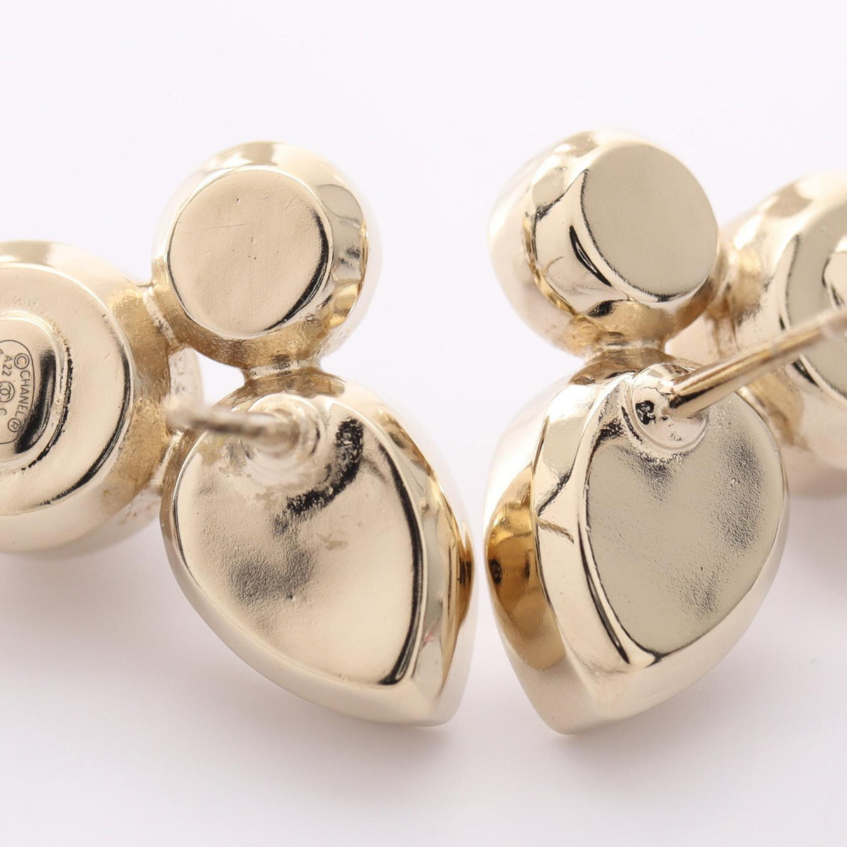 CHANEL Coco Mark Drop Rhinestone Earrings