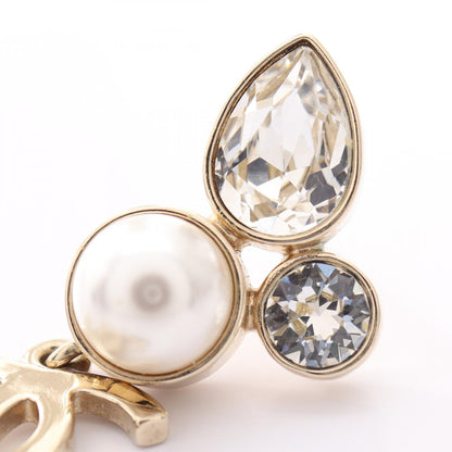 CHANEL Coco Mark Drop Rhinestone Earrings