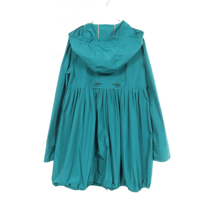 BURBERRY BLUE LABEL Green Hooded Embroidery Jacket Size 38