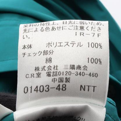 BURBERRY BLUE LABEL Green Hooded Embroidery Jacket Size 38