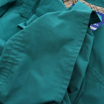 BURBERRY BLUE LABEL Green Hooded Embroidery Jacket Size 38