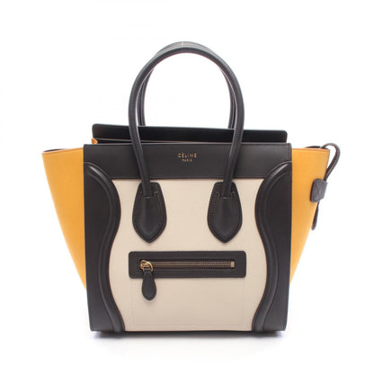 CELINE Luggage Micro Shopper Bag Beige
