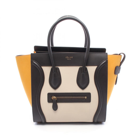 CELINE Luggage Micro Shopper Bag Beige