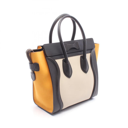 CELINE Luggage Micro Shopper Bag Beige