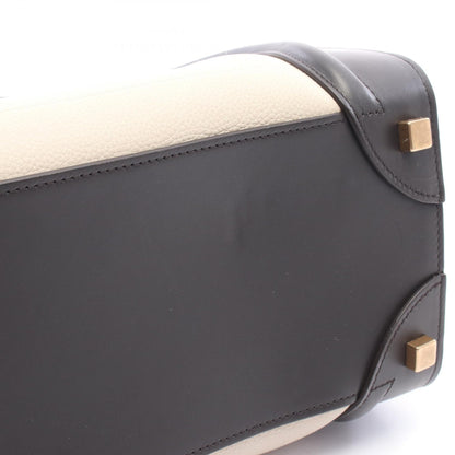 CELINE Luggage Micro Shopper Bag Beige