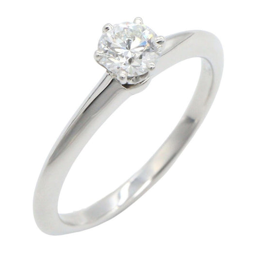TIFFANY&CO Solitaire Diamond Pt950 Ring Size JP 10